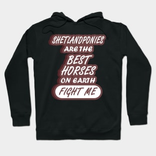 Shetlandpony Horse Small Mini Stringles Hoodie